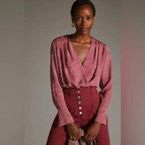 Favorite Daughter x Anthropologie The Date Blouse Bodysuit in Sz XS